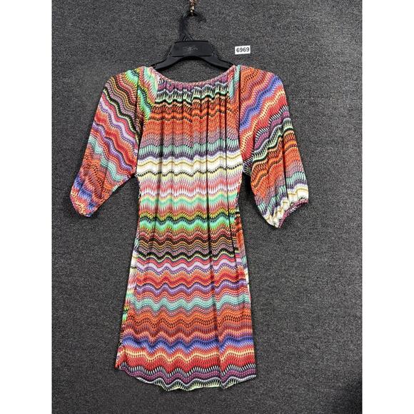 T Bags Los Angeles Venezia Mini Dress Womens Size XS Multicolor Geometric Boho - Picture 2 of 7